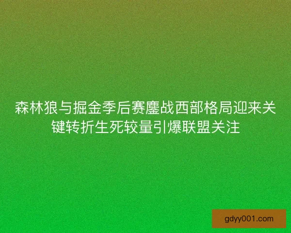 森林狼与掘金季后赛鏖战西部格局迎来关键转折生死较量引爆联盟关注