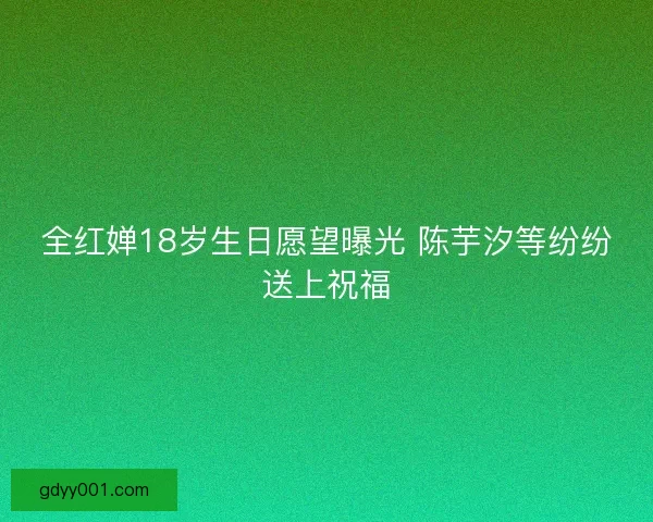 全红婵18岁生日愿望曝光 陈芋汐等纷纷送上祝福